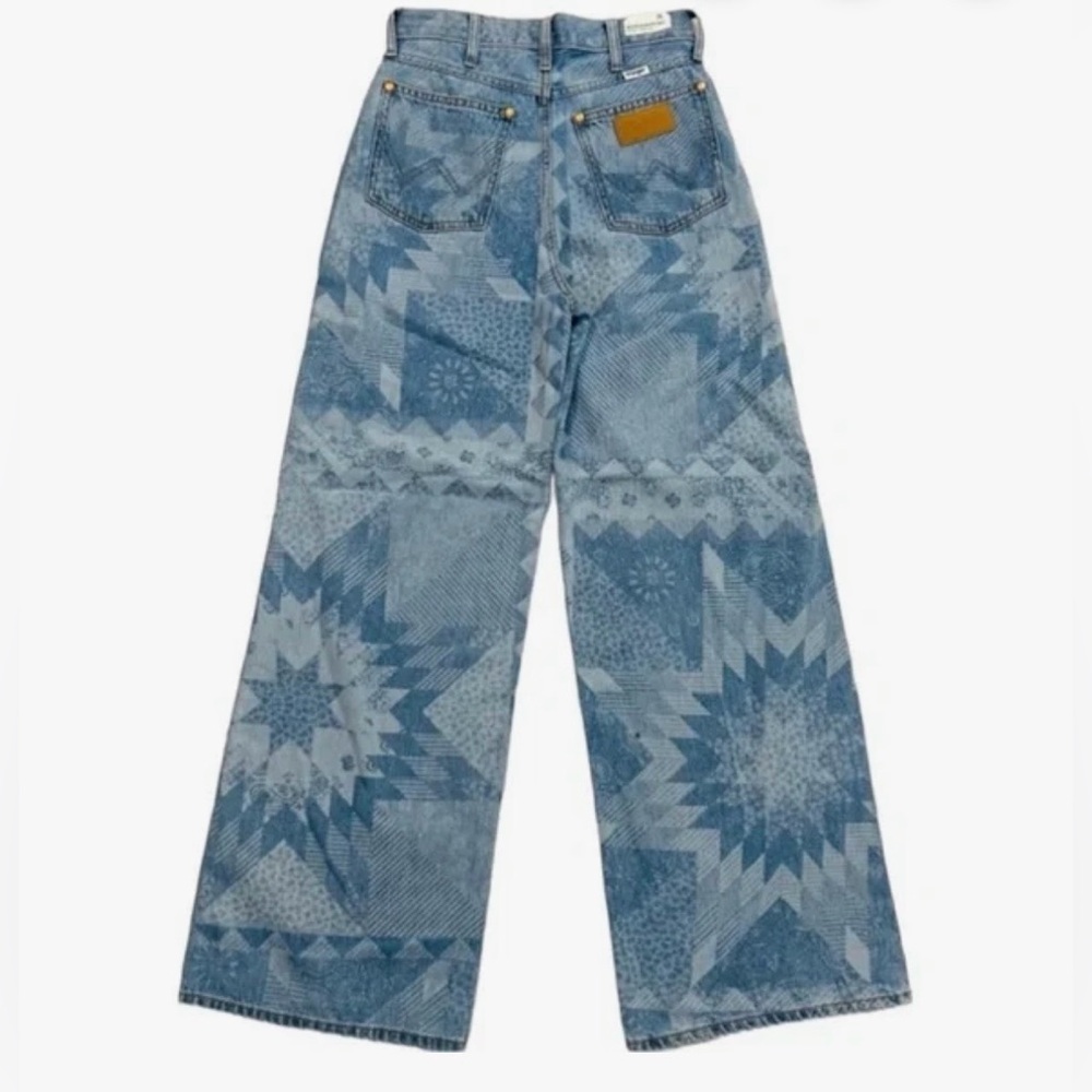 Wrangler Worldwide 661 Wide Leg Patchwork Jeans - Picture 2 of 5